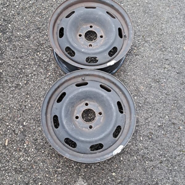 2 - CERCHI IN LAMIERA PEUGEOT 6X15 4X108 ET16 CB 65,1