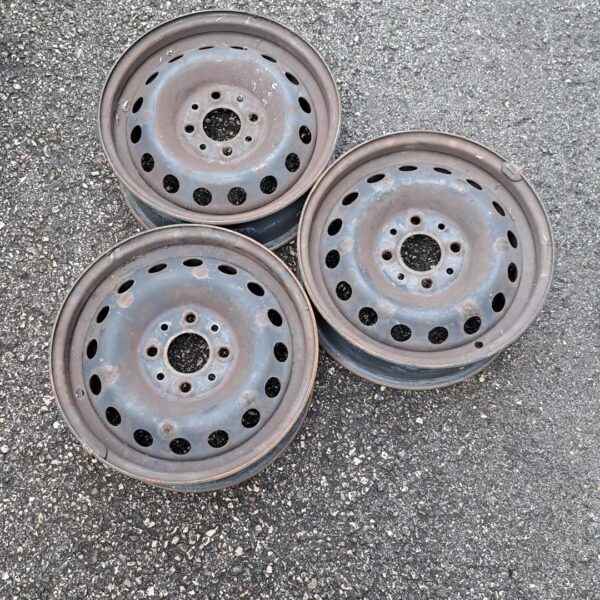 3 - CERCHI IN LAMIERA FIAT 5X13 4X98 ET35 CB 58,1