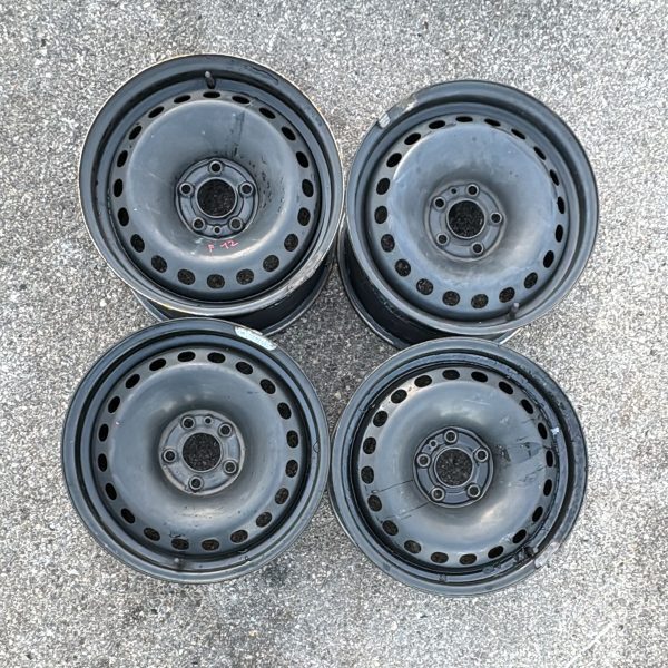 4 - CERCHI IN LAMIERA 7X16 5X110 ET41 CB65,1