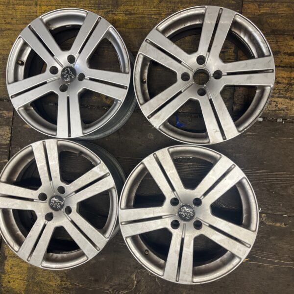 4 - CERCHI IN LEGA PEUGEOT 7X17 4X108 ET14 CB65,1