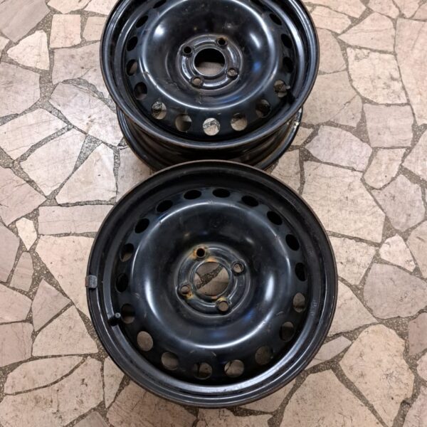 2 - CERCHI IN LAMIERA 6,5X15 4X100 ET45 CB 60,1