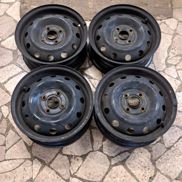 4 - CERCHI IN LAMIERA HYUNDAI 5X14 4X100 ET46 CB 54,1