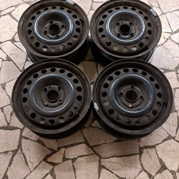 4 - CERCHI IN LAMIERA FIAT 6,5X16 5X110 ET40 CB 65,1