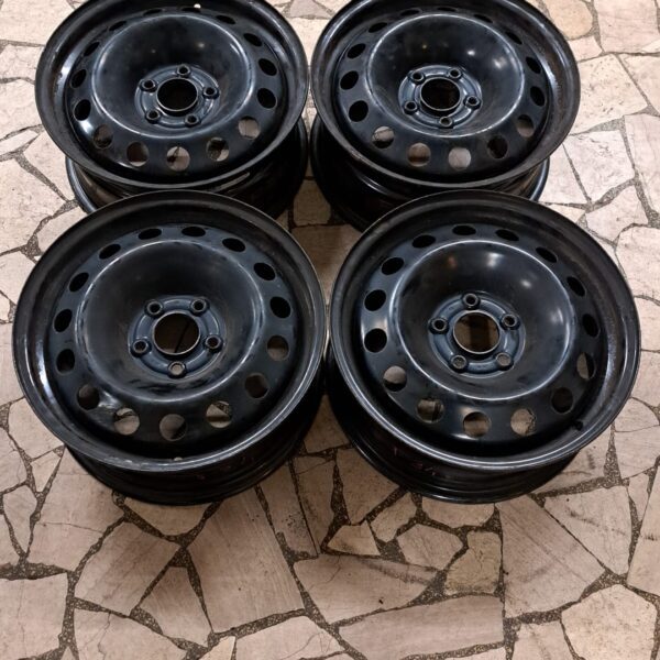 4 - CERCHI IN LAMIERA TOYOTA 5,5X14 4X100 ET49 CB 54,1