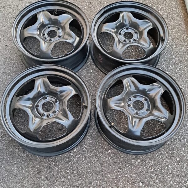 4 - CERCHI IN LAMIERA FIAT 6,5X16 5X98 ET39 CB 58,1