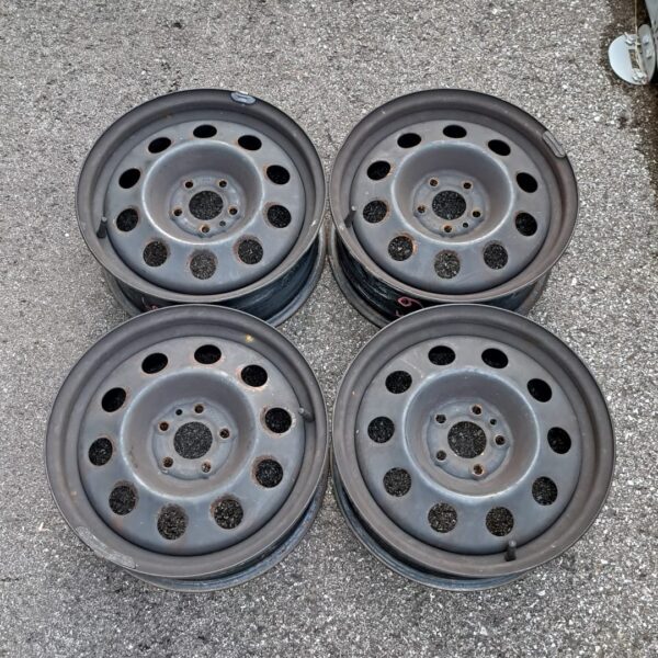 4 - CERCHI IN LAMIERA ALFA 6X15 5X98 ET37,5 CB 58,1