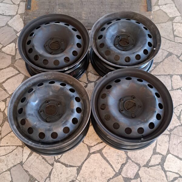 4 - CERCHI IN LAMIERA FIAT 6,5X16 5X110 ET40 CB 65,1