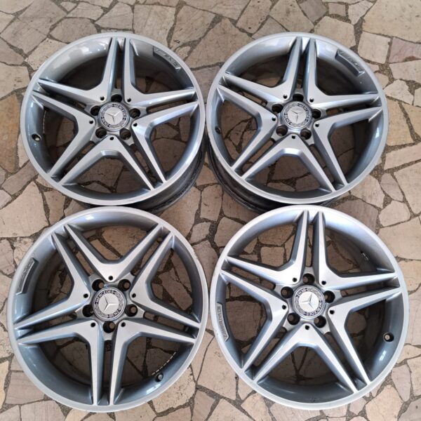 4 - CERCHI IN LEGA MERCEDES 7,5X18 5X112 ET52 CB 66,6