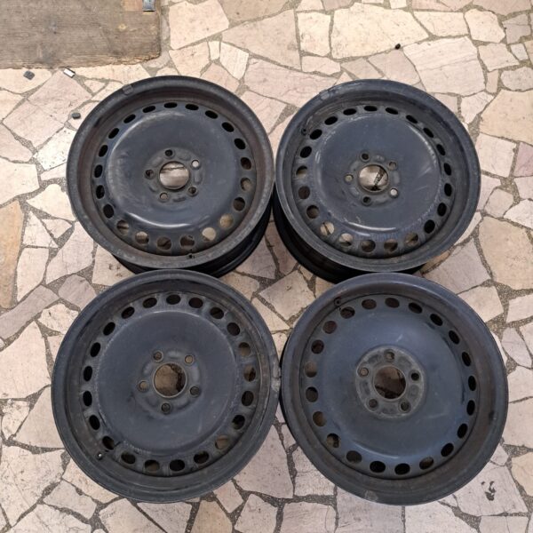 4 - CERCHI IN LAMIERA FORD 6,5X16 5X108 ET50 CB 63,4