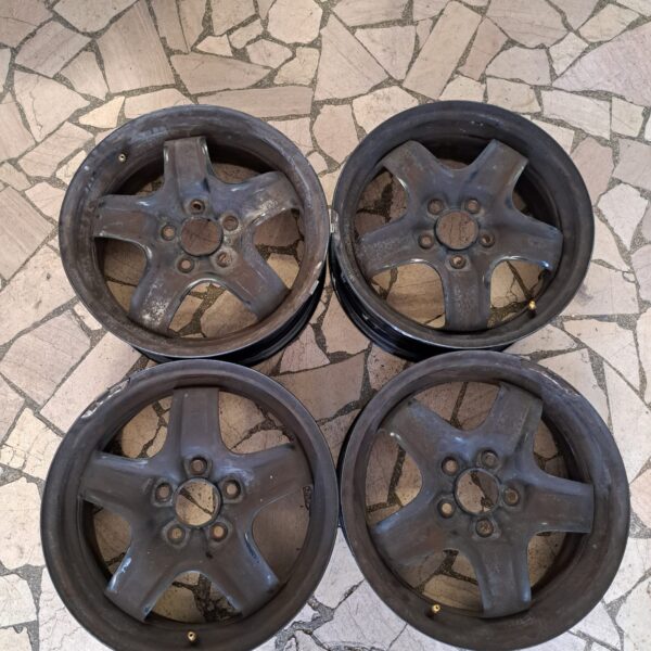 4 - CERCHI IN LAMIERA OPEL 6,5X16 5X110 ET39 CB 65,1