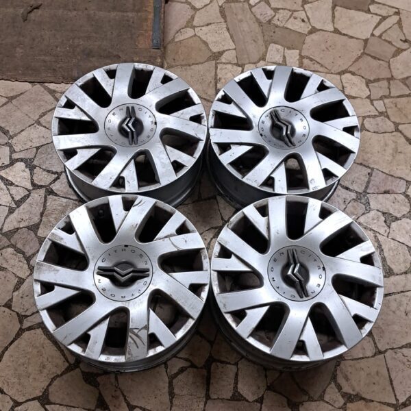 4 - CERCHI IN LEGA CITROEN 6,5X17 4X108 ET26 CB 65,1