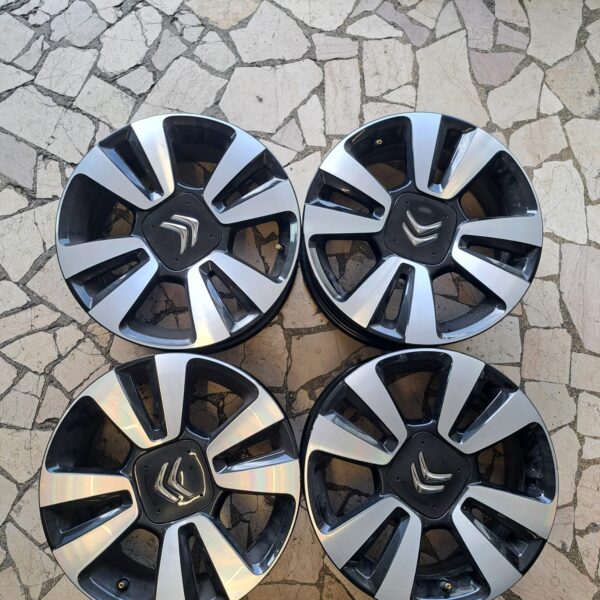 4 - CERCHI IN LEGA CITROEN 6,5X16 4X108 ET20 CB 65,1