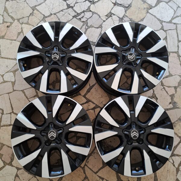 4 - CERCHI IN LEGA CITROEN 7X17 5X108 ET50 CB 65,1