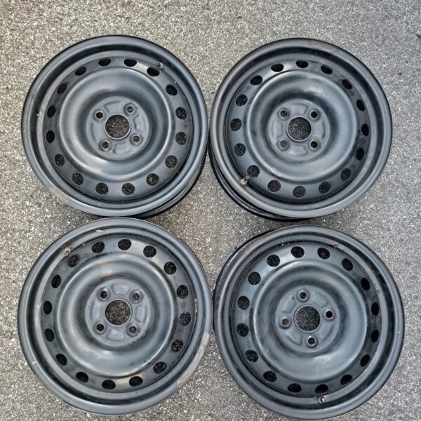 4 - CERCHI IN LAMIERA TOYOTA 5X15 4X100 ET39 CB 58,1